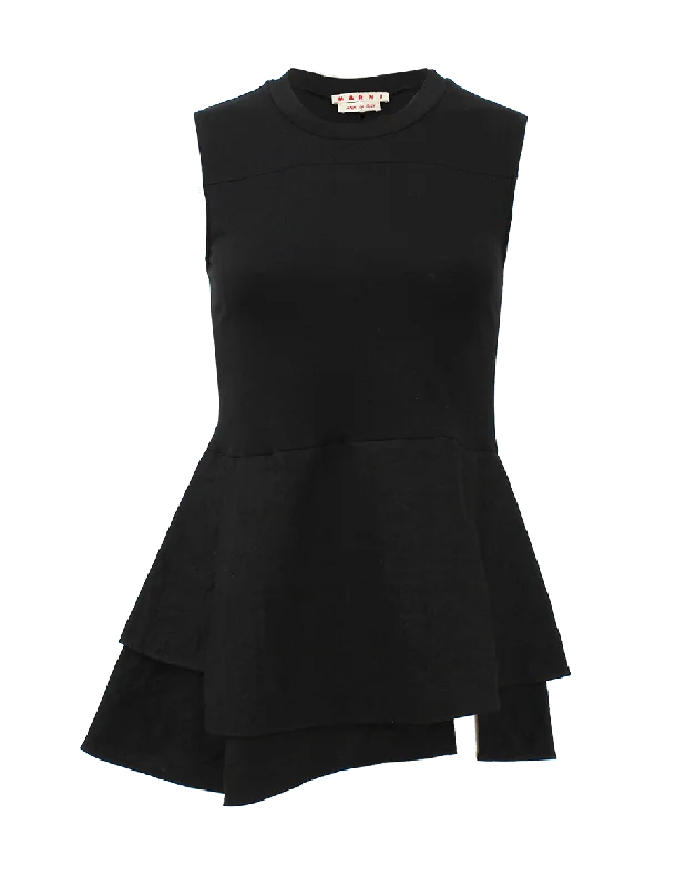 Sleeveless Crewneck T-Shirt Bohemian Women's Free