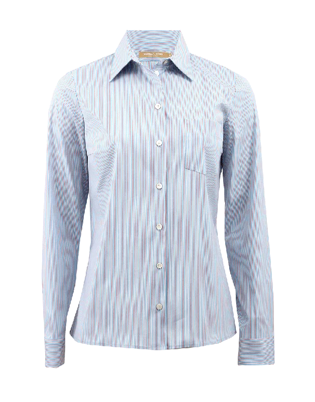Classic Stripe Shirt With Pocket Bold Women's Statement