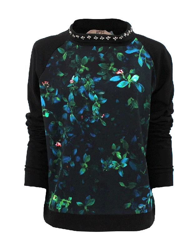 Long Sleeve Print Front Pullover Traditional Women's 