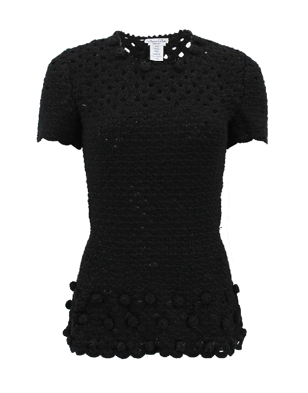 Short Sleeve Peplum Top Compression