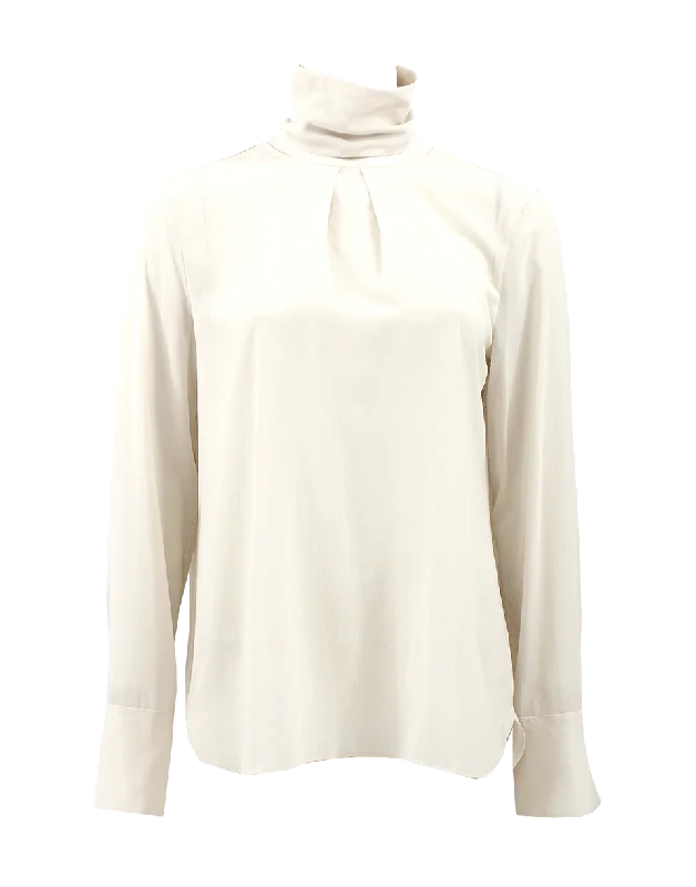 Long Sleeve Sheer Top Cool Women's Distressed
