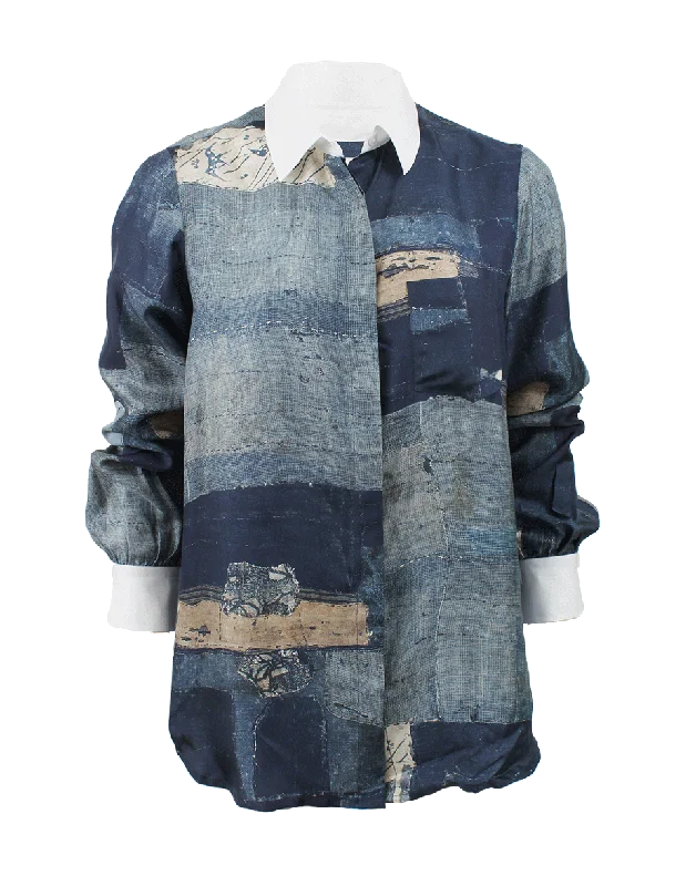 Chika Button Down Shirt Trendy Women's 