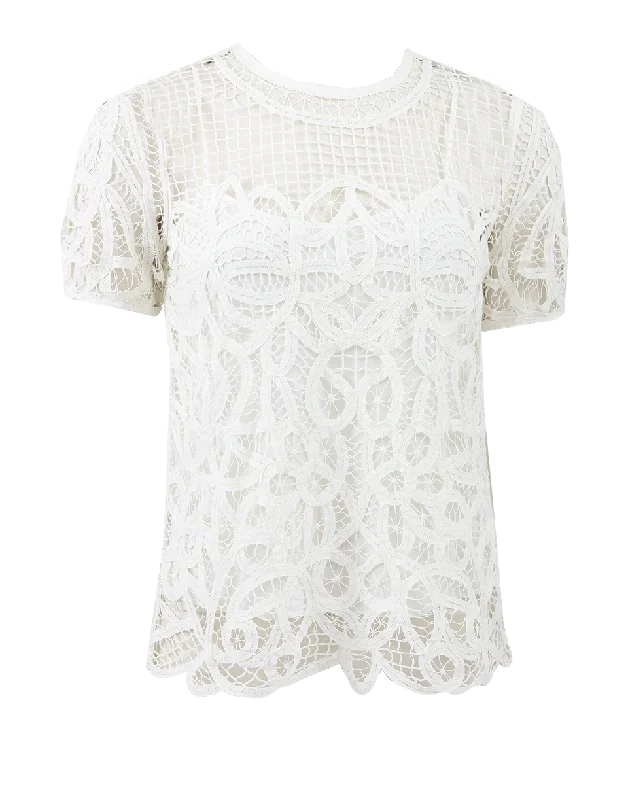 Nancy Lace Blouse Traditional Women's Wool