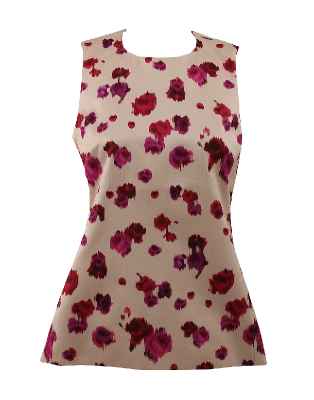 Sleeveless Paisley Print Shell Top Dynamic Women's High - energy