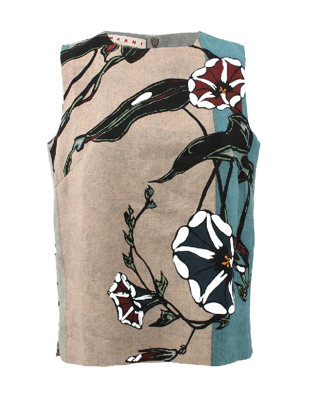 Powis Print Boxy Tank Business