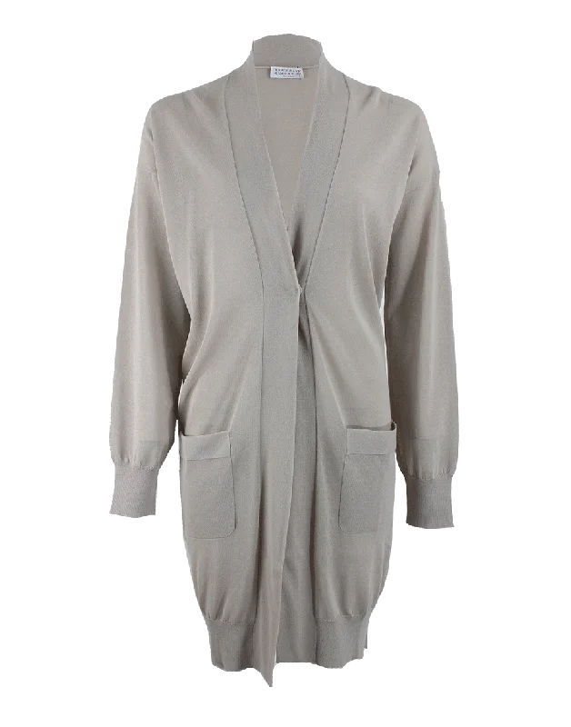 Long Sleeve Cotton Long Cardigan Confident Women's High - fashion