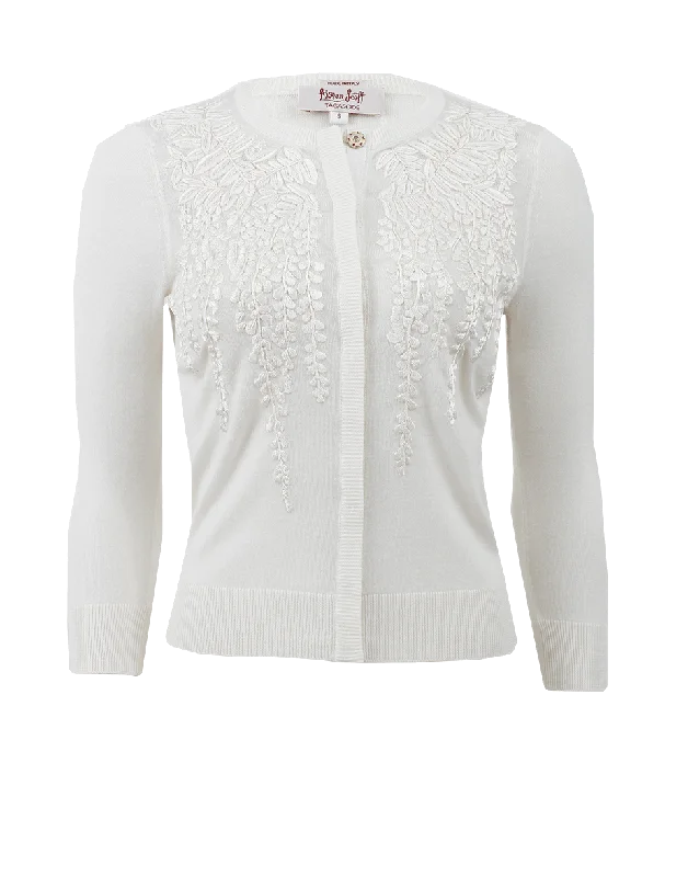 Wisteria Embroidered Cardigan Cool Women's Skate