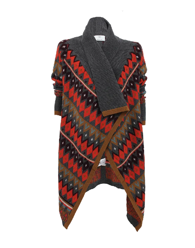 Long Sleeve Poncho Style Cardigan Vacation
