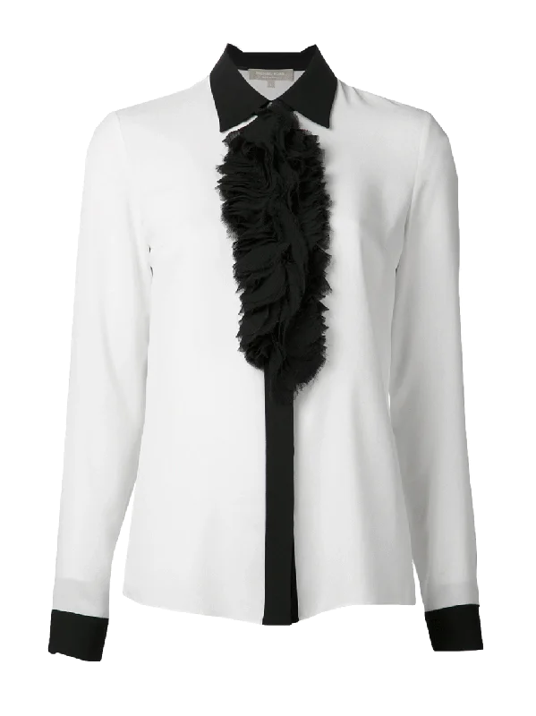 Chiffon Ruffle Front Top Cool Women's Skate