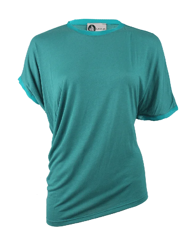 Short Sleeve Knit Tee Luxurious Women's High -  end