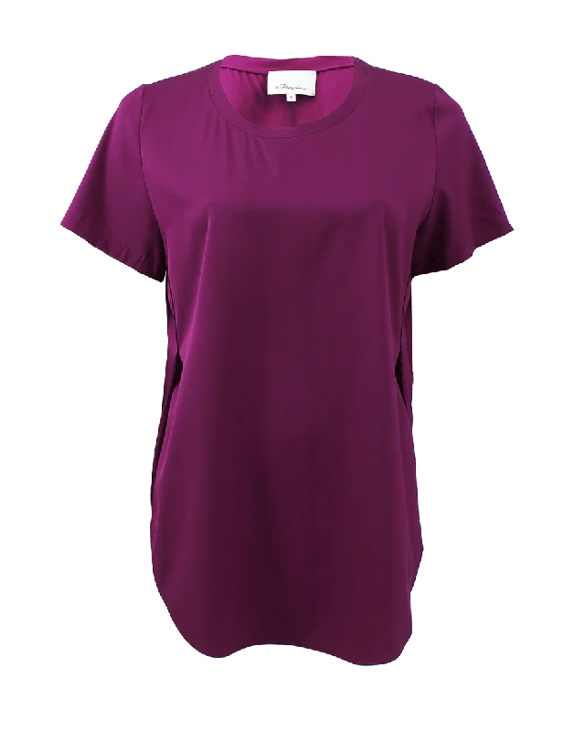 Crewneck Side Seam Shirt Tough Women's Military - inspired