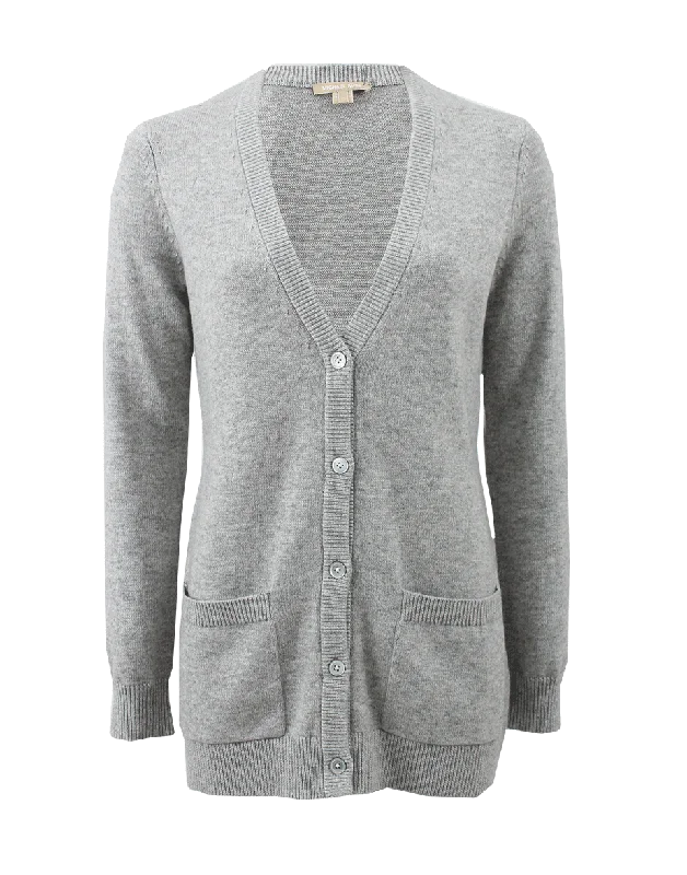 Cotton Cashmere Long Cardigan Practical Women's Multi - 