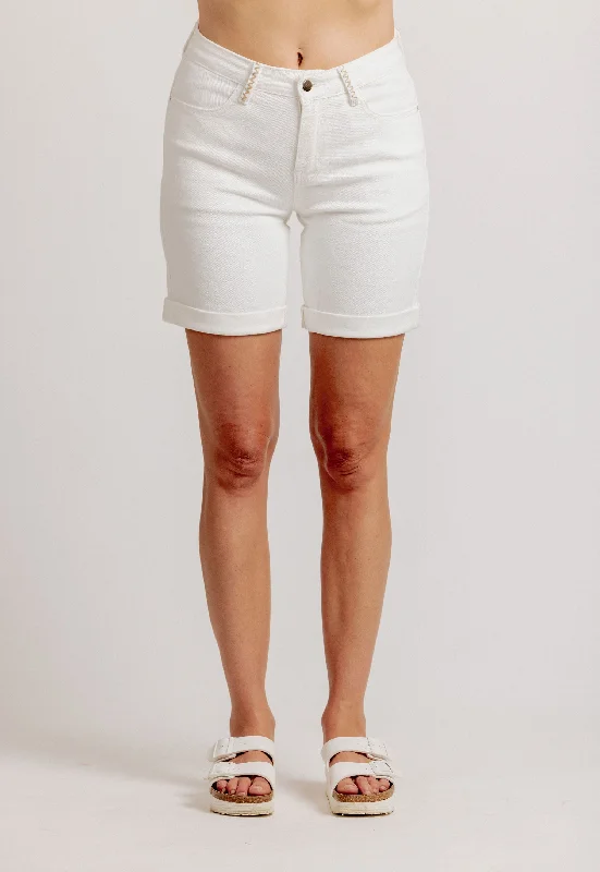 Pip Short -White Sporty Women's Athleisure 
