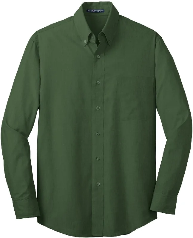 CLOSEOUT - Port Authority Crosshatch Easy Care Shirt Sporty Women's Tennis