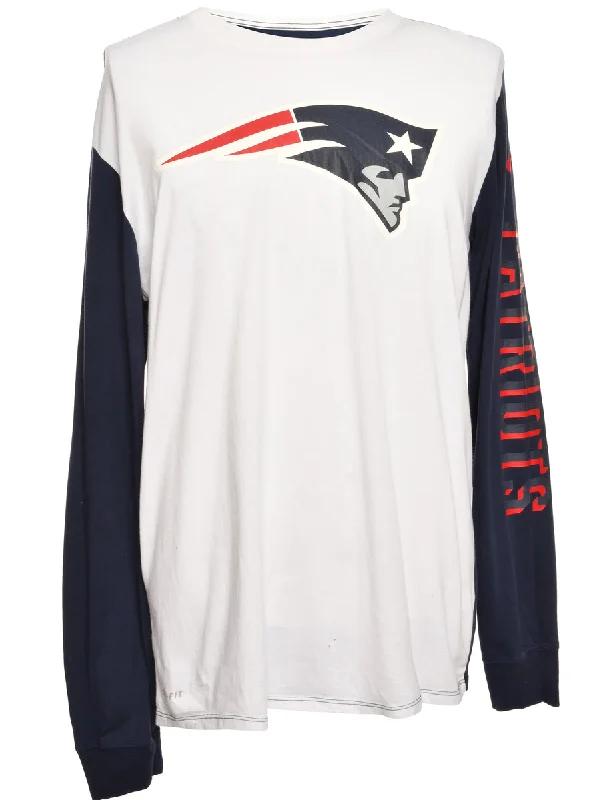 White NFL Nike Sports T-shirt - L Gym