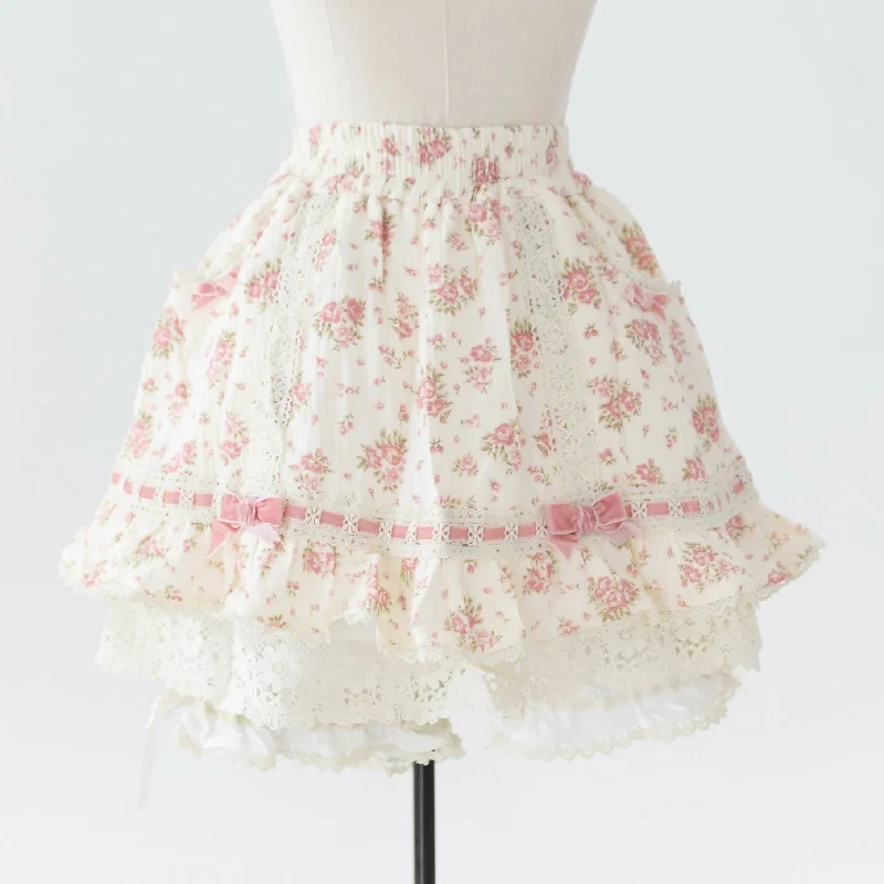 Lilia & Lace Floral Skort with Attached Bloomers Modern Women's 