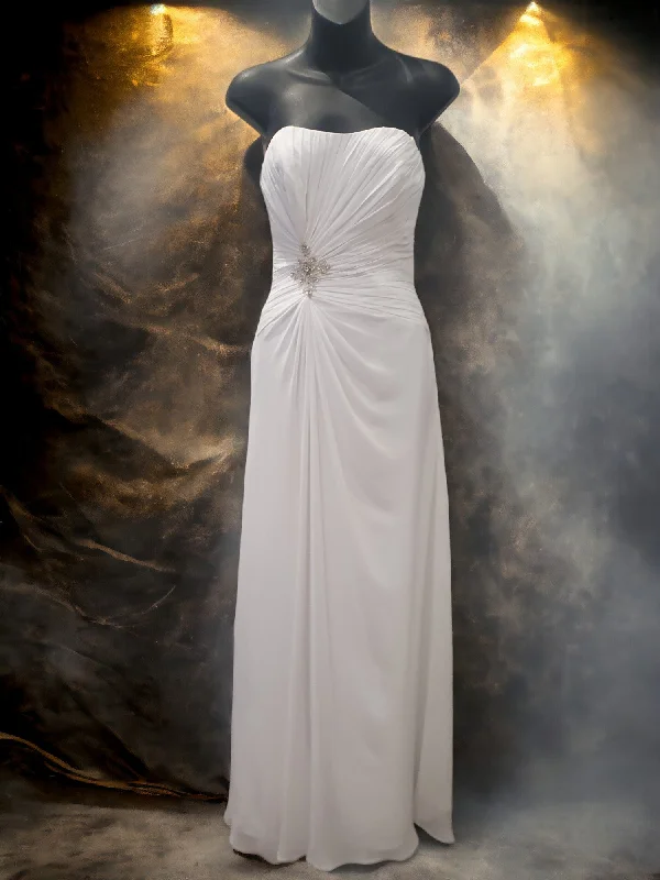 Crux Strapless Lace Up Gown Artistic Women's Hand - painted