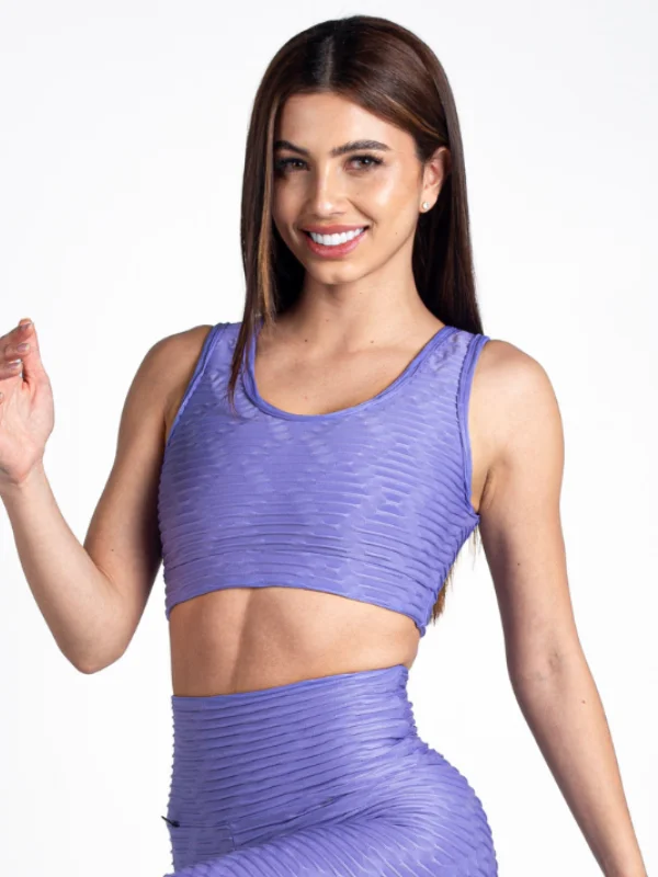 Top Elite Texturized-Lilac Minimalist Women's Casual