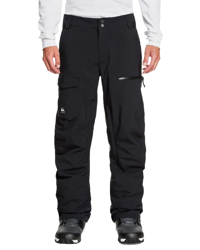 Quiksilver Men's Utility Shell Snow Pants - True Black Vacation