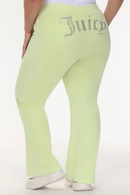 Plus-Size Big Bling Towel Terry Track Pants Laid - back Women's Vibe