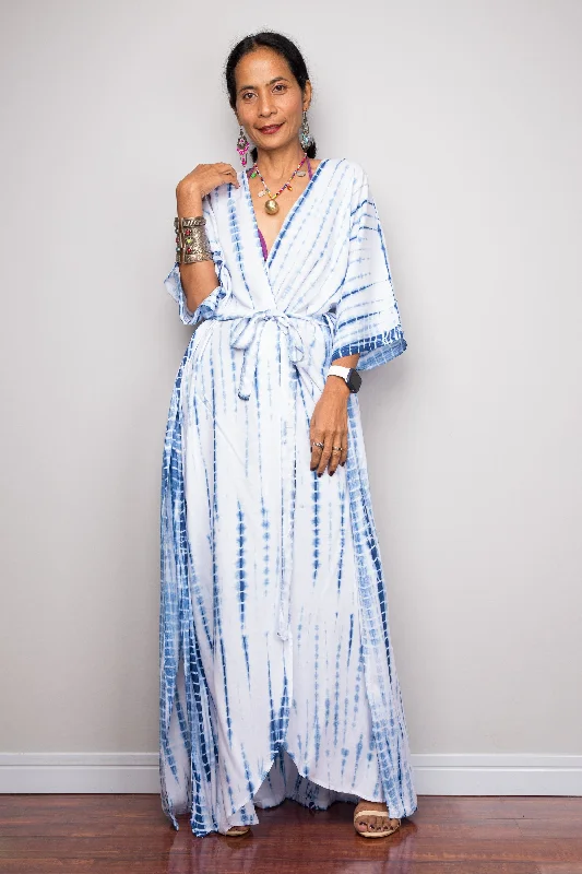 Tie Dye Robe Kimono Laid - back Women's Style