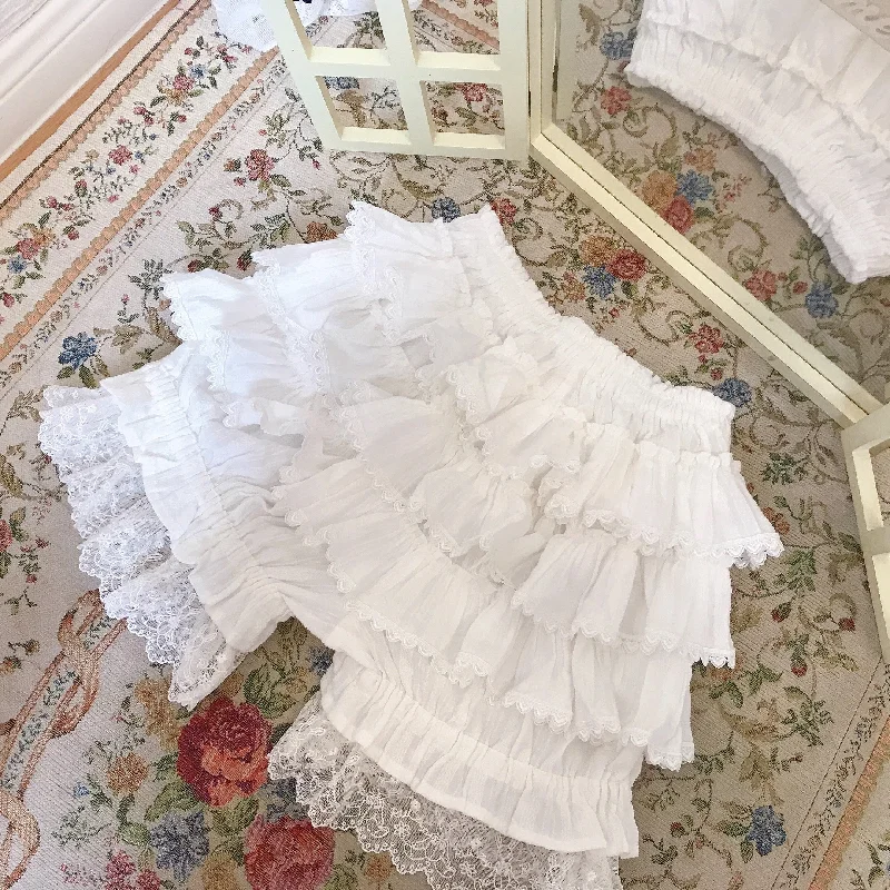 Alice Ruffle Bloomers with Bunny Lace Sleek Women's 
