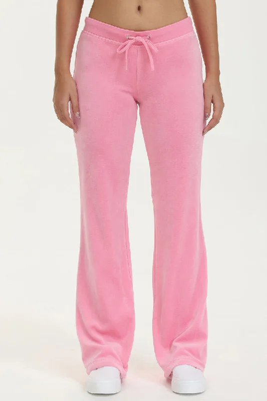 Classic Cotton Velour Track Pants Luxurious Women's High -  end