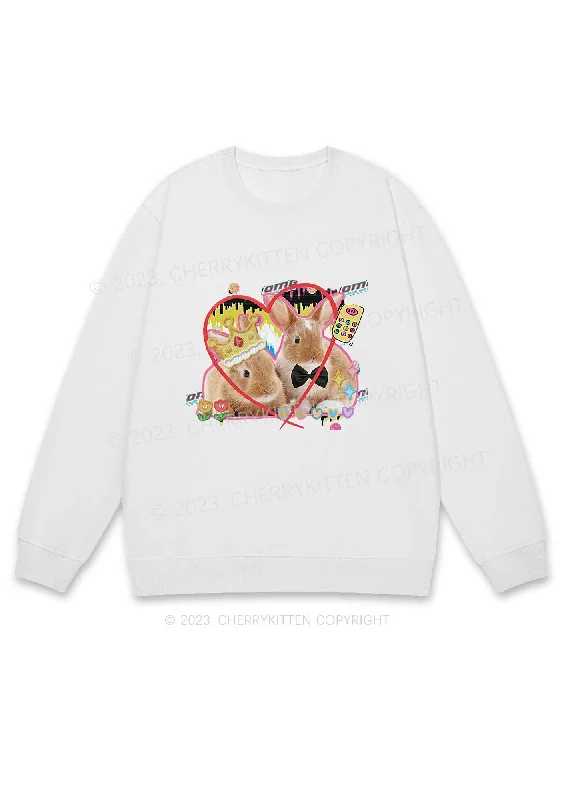 Rabbit Couple Y2K Sweatshirt Cherrykitten purpose