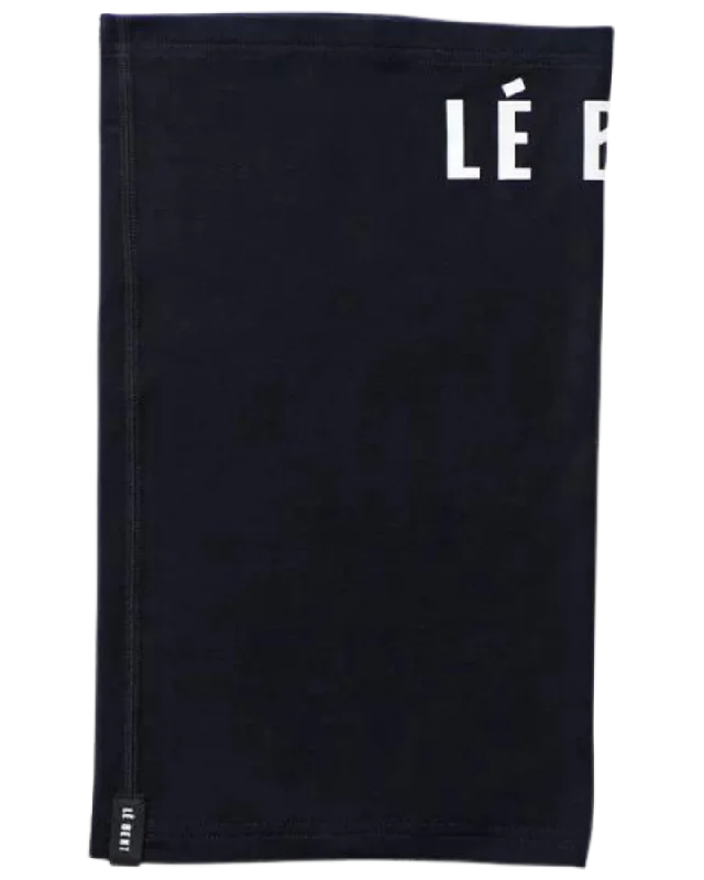 Le Bent Logo Lightweight Neck Gaiter - Black/White Relaxed Women's Beachy