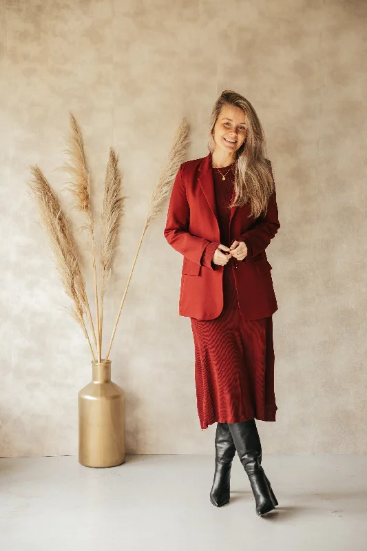 Bordeaux blazer Earthy Women's 