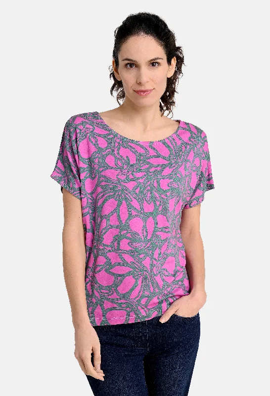 Shirt Bicolour Top Vintage Women's 1970S 