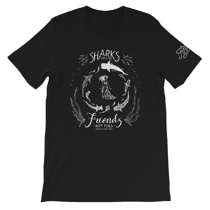 Shark Friends T-Shirt Stylish Women's Neon