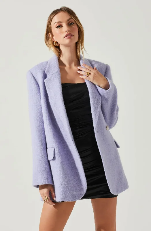 Kindra Wool Blazer Coat Trendy Women's Oversized