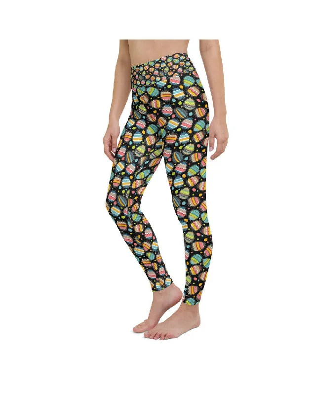 Easter Egg Yoga Pants Dynamic Women's Moto