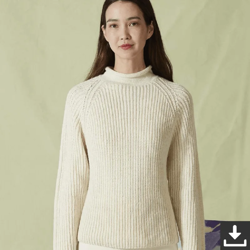 Pullover mit Stehkragen Strickanleitung - Lang Yarns (PDF) Sporty Women's Athleisure 