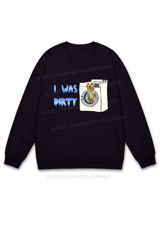 I Was Dirty Y2K Sweatshirt Cherrykitten Australian Beach