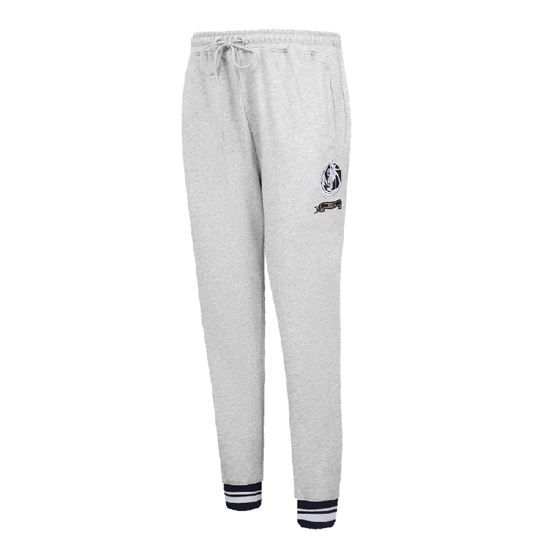 NBA DALLAS MAVERICKS PRO PREP W RIB FLC WOMEN'S SWEATPANT (HEATHER GREY/MIDNIGHT NAVY) performance