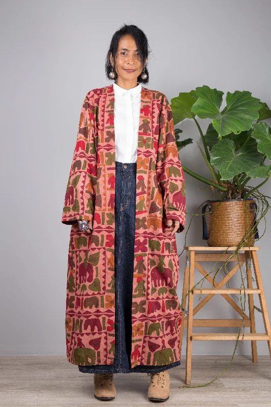 Boho Cotton Cardigan Cozy Women's Winter