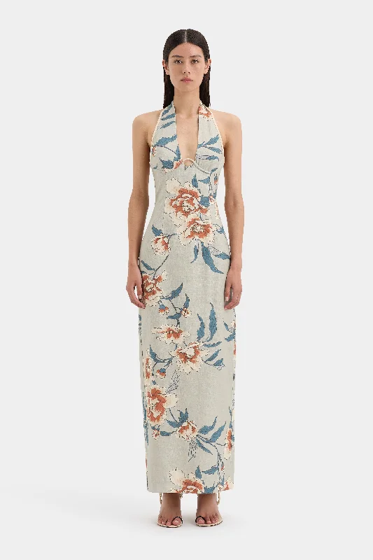 Roisin Halter Midi Dress Modern Women's 
