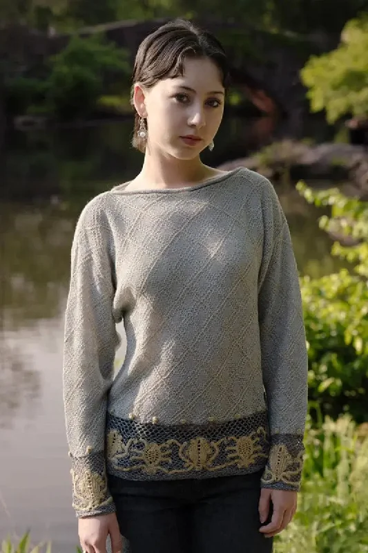 Pared Woman Pullover Heavenly Alpaca and Silk Women