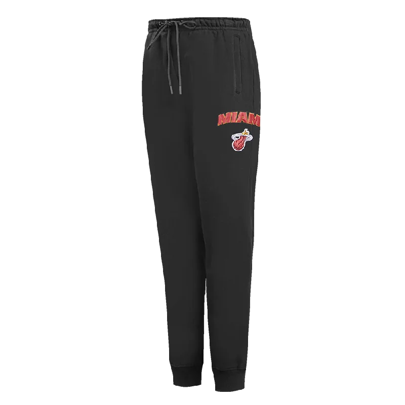 NBA MIAMI HEAT CLASSIC WOMEN'S SWEATPANT (BLACK) Unique Women's Upcycled
