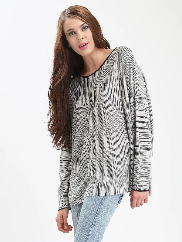 Yarn Dye Slouchy Tee Preppy Women's College