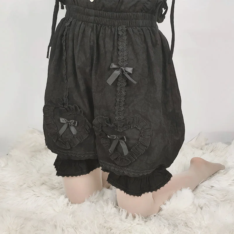 Instant Shipping! Ruffled Heart Pumpkin Pants European