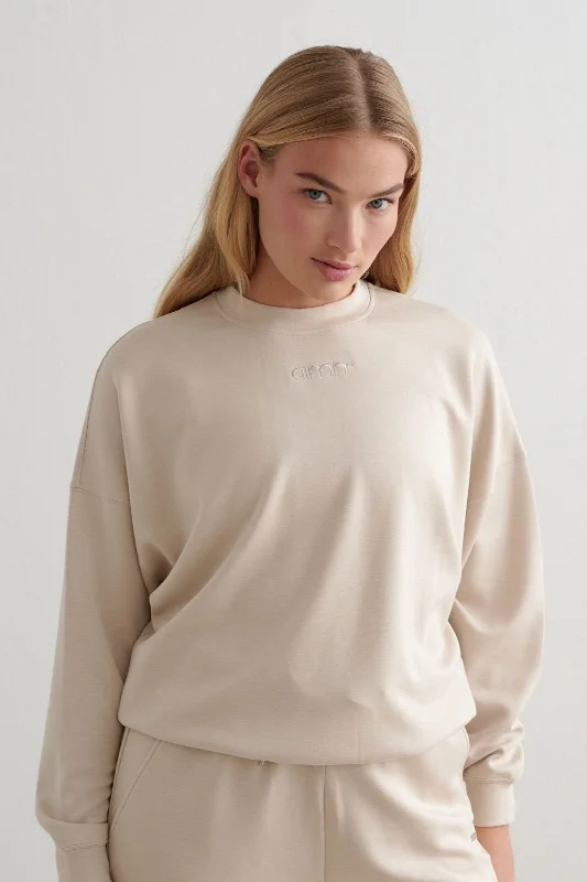 Comfy Modal Sweatshirt | Cafe Au Lait Elegant Women's Formal 