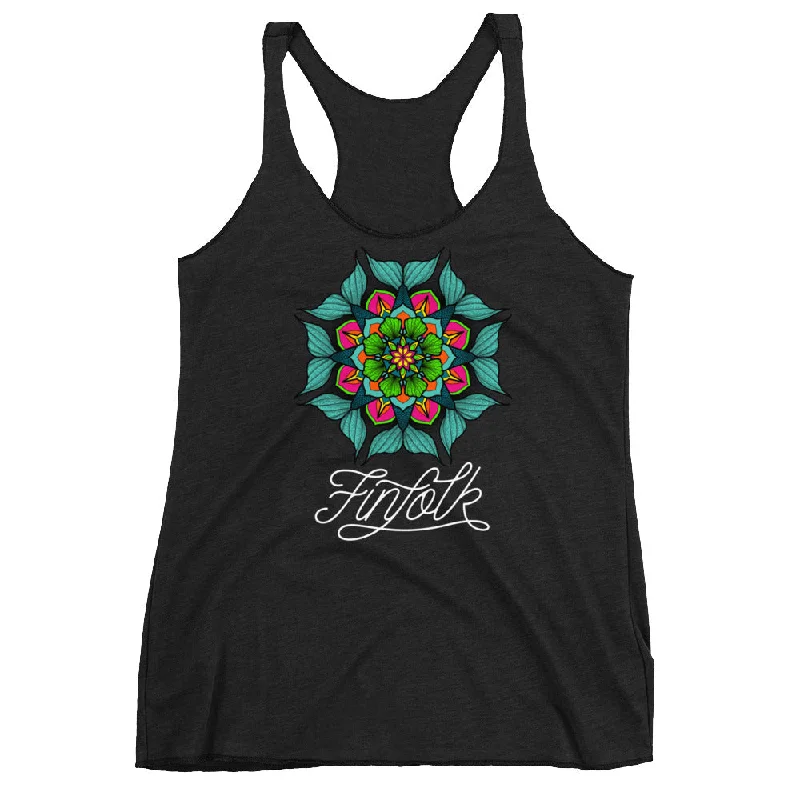 Finfolk Mandala Racerback Tank Laid - back Women's Vibe