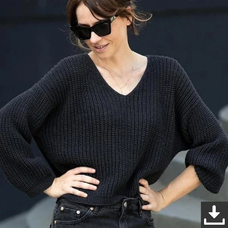 Sweater NEVER ENDING STORY Strickanleitung - Paula strickt (PDF) Earthy Women's 