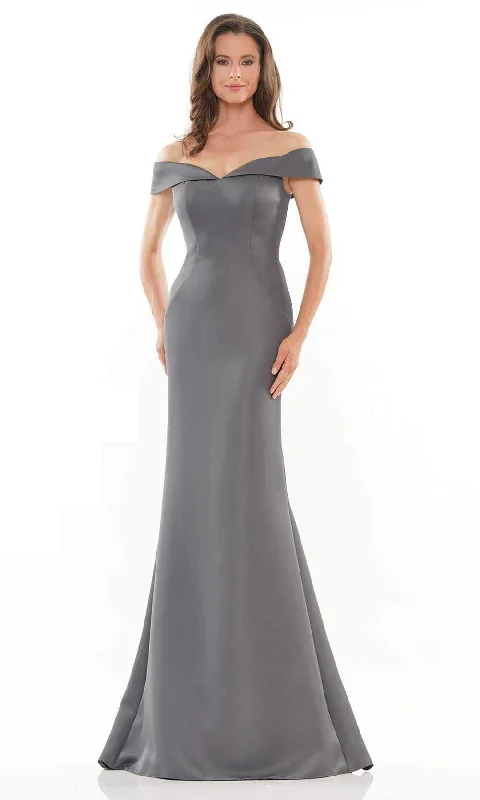 Marsoni by Colors - MV1153 Draped Off Shoulder Gown Sporty Women's Tennis