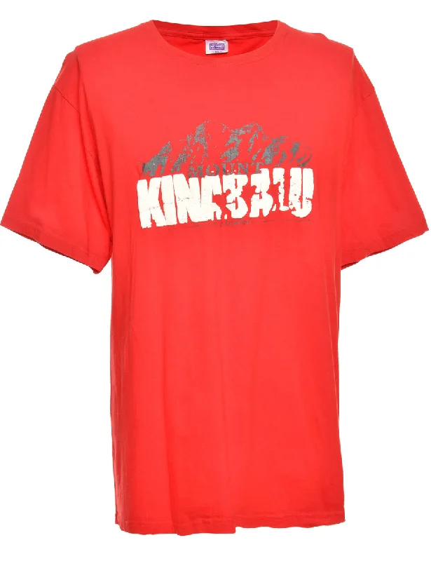 Red Printed T-shirt - XXL Street