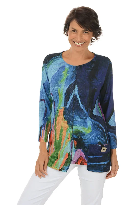 Layla Pocket Cozy Knit Top Stylish Women's Neon