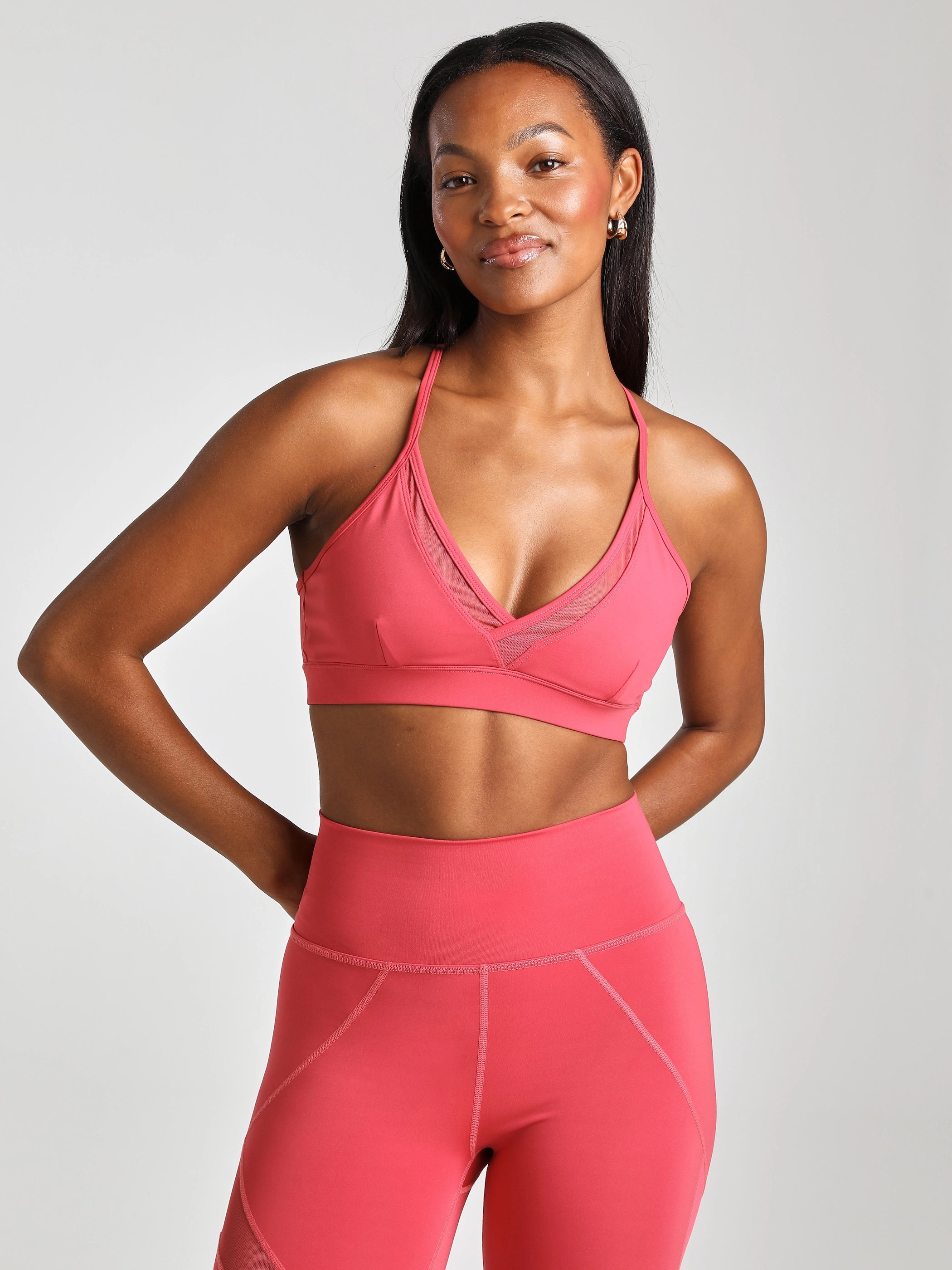 V-Neck Mesh Panel Bra Artistic Women's Avant - 